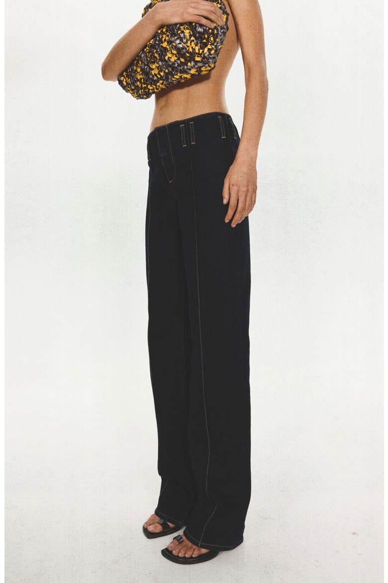 Low Rise Straight Leg Jeans, Alternate, color, OPEN BLUE