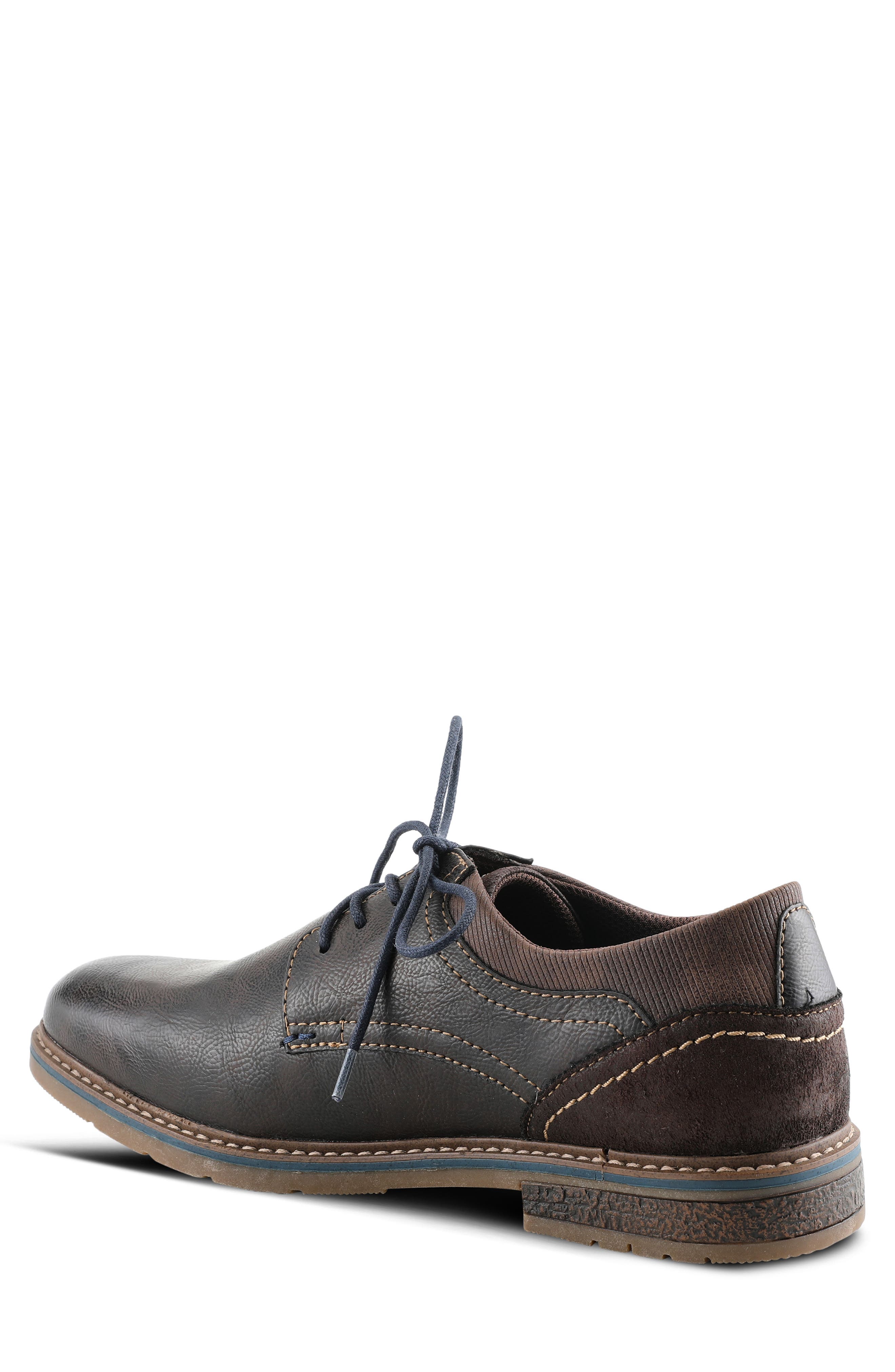 Spring Step Regan Plain Toe Derby, Alternate, color, Dark Brown