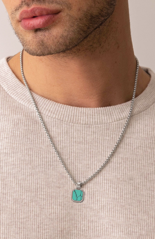 Nialaya Square Pendant Necklace