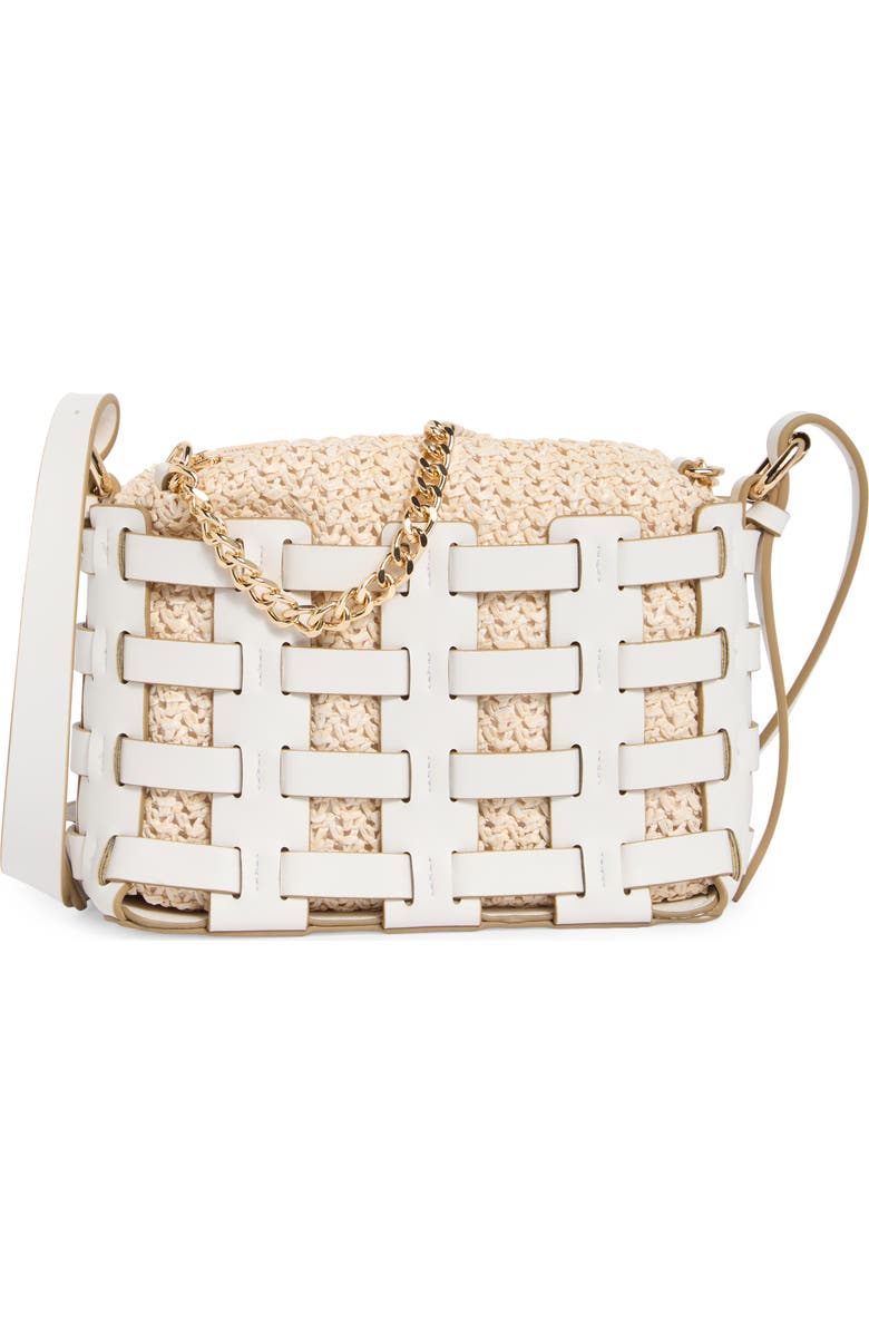 Dolce Vita Cassis Faux Leather Crossbody Bag, Main, color, White