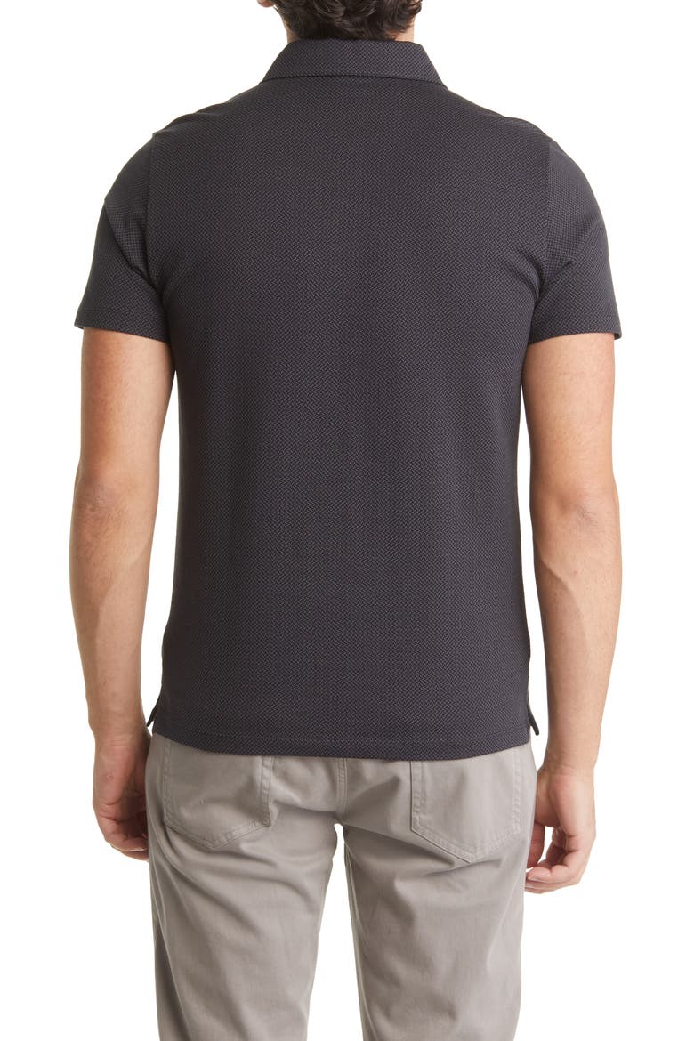 Creston Micropattern Jacquard Polo, Alternate, color, CHARCOAL