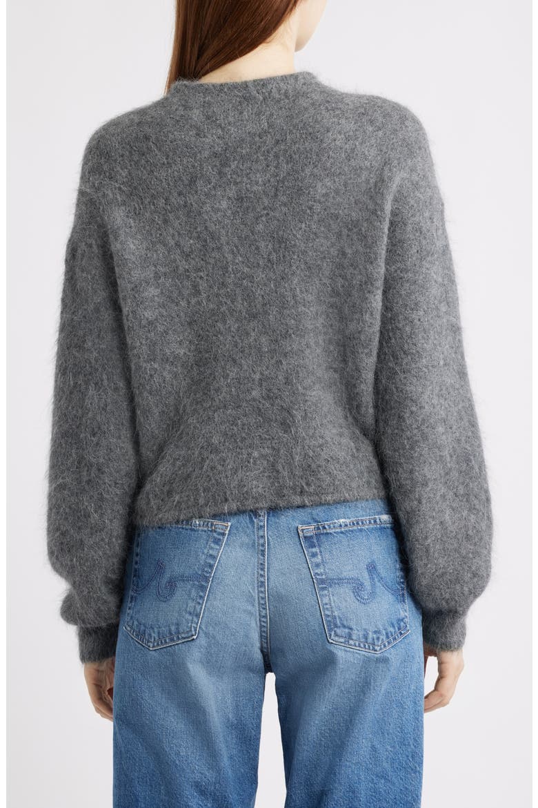 Suri Alpaca Blend Funnel Neck Sweater, Alternate, color, CHARCOAL