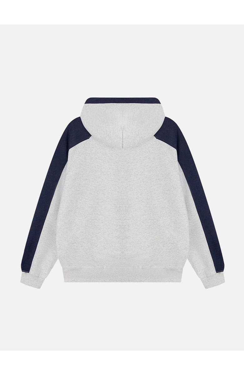 AELFRIC EDEN Color Blocking Stripe Hoodie, Alternate, color, Grey