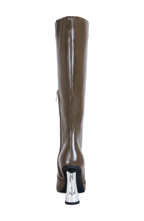 Azalea Wang Behram Knee High Boot In Green