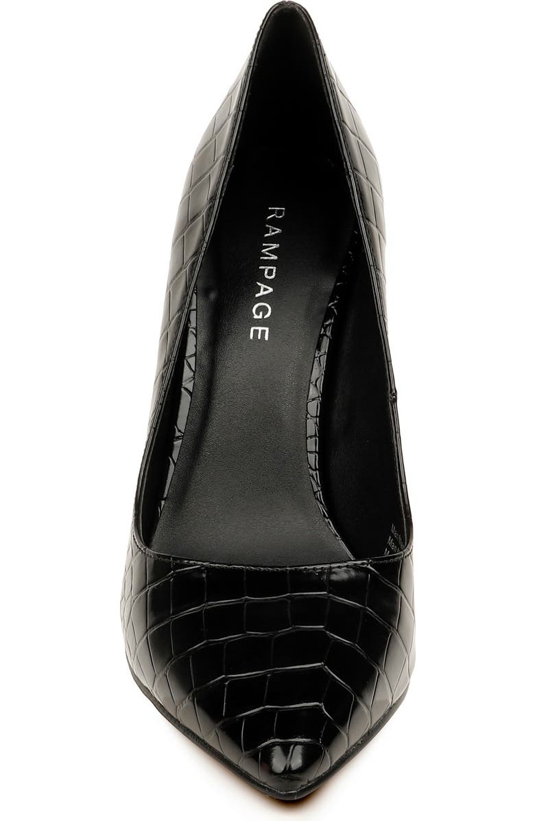 Rampage Gabriel Croc Embossed Pointed Toe Pump, Alternate, color,