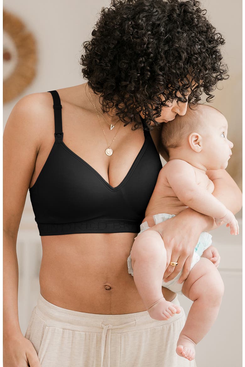 Sublime Contour Maternity & Nursing Bra-Sizing Available from B-D Cup, Alternate, color, BLACK