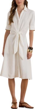 Lauren Ralph Lauren Wakana Linen Shirtdress