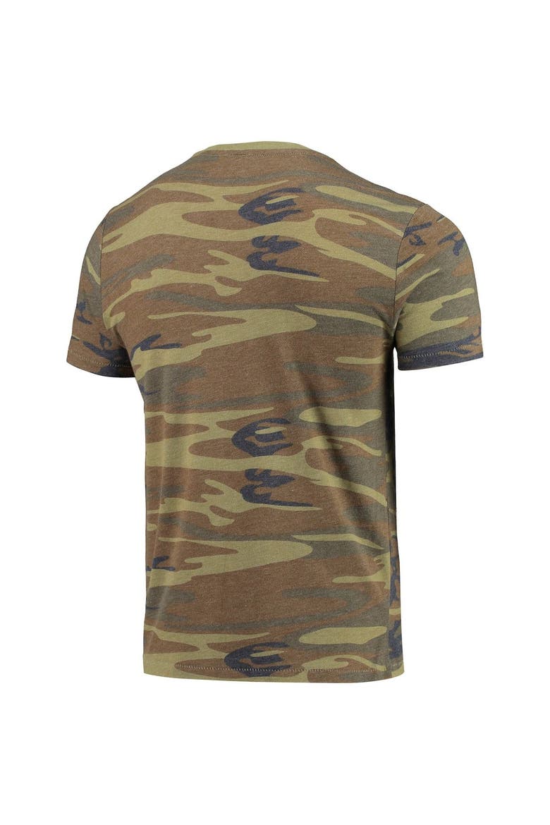 Men's Alternative Apparel Camo Michigan State Spartans Arch Logo Tri-Blend T-Shirt, Alternate, color, Camo