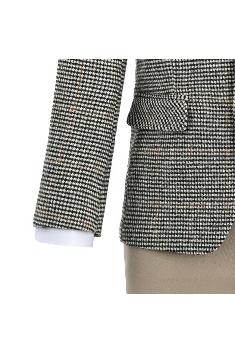 Checkered Blazer and Trousers Set, Alternate, color, Beige