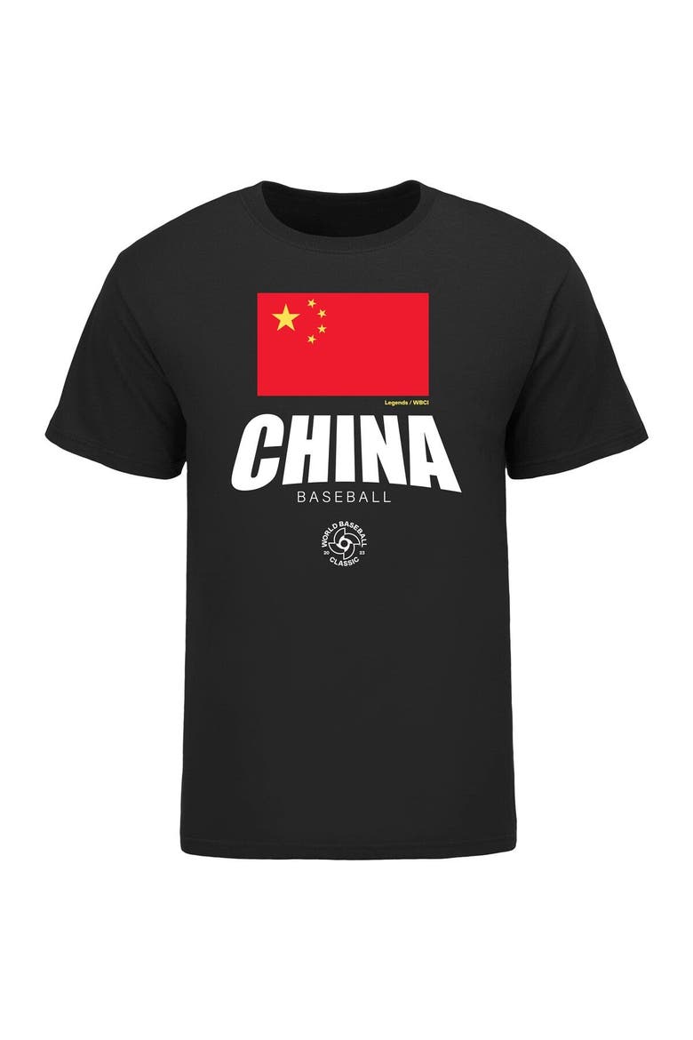 Men's LEGENDS Black China Baseball 2023 World Baseball Classic Federation T-Shirt, Alternate, color, Black