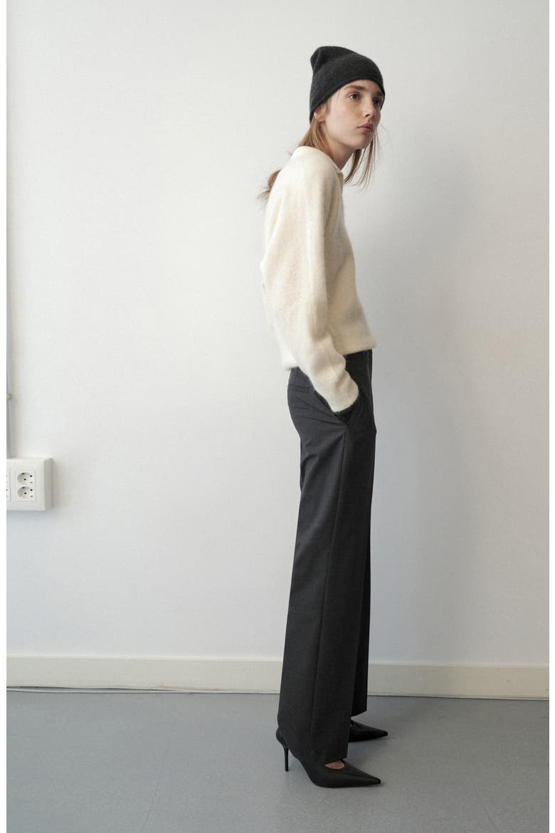 Wool Polo Neck Sweater, Alternate, color, PASTEL YELLOW