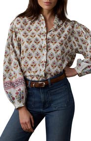 Faherty Suki Floral Button-Up Shirt