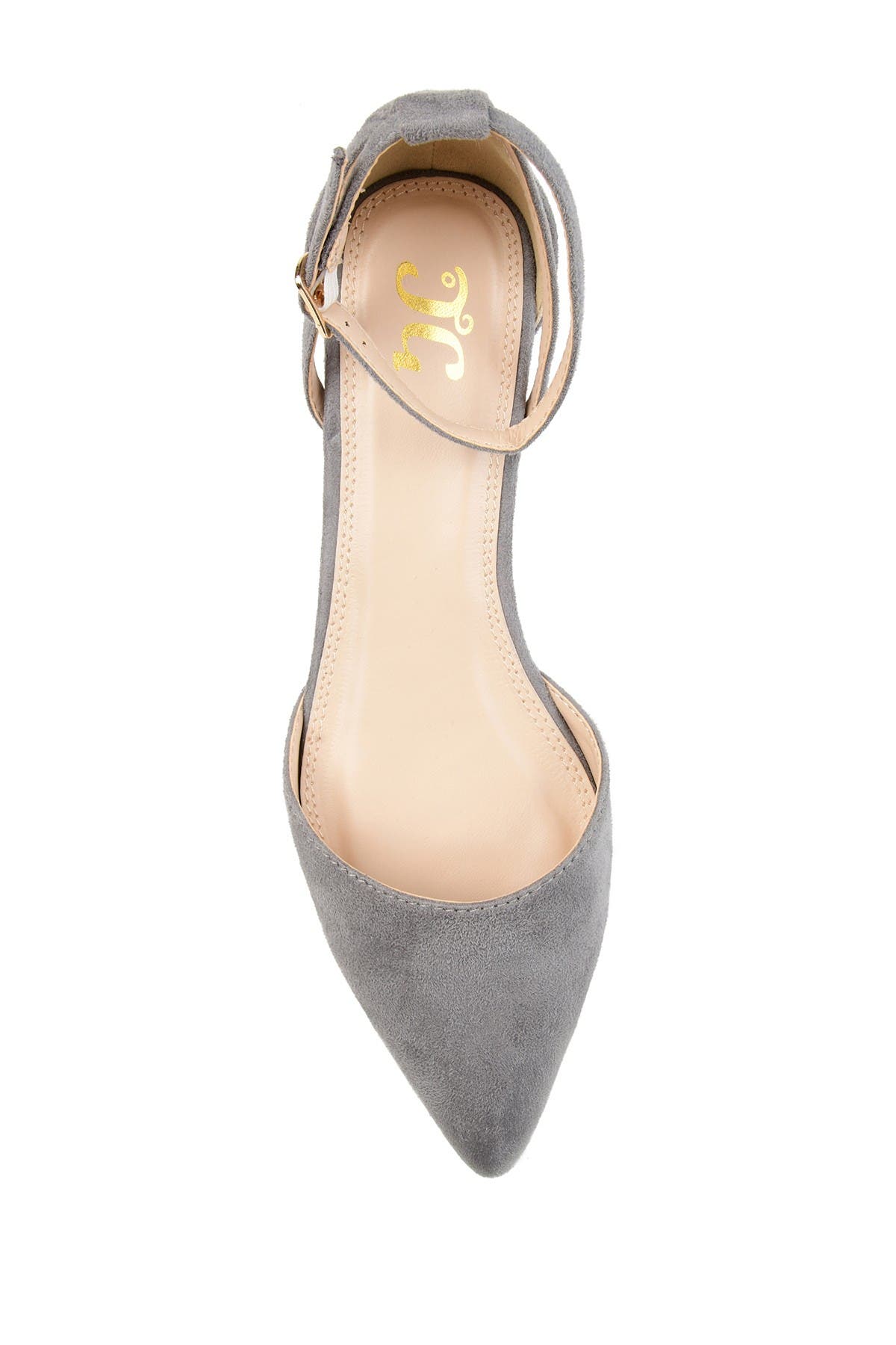 Journee Collection JOURNEE Arkie Sliver Wedge Pump, Alternate, color, Grey