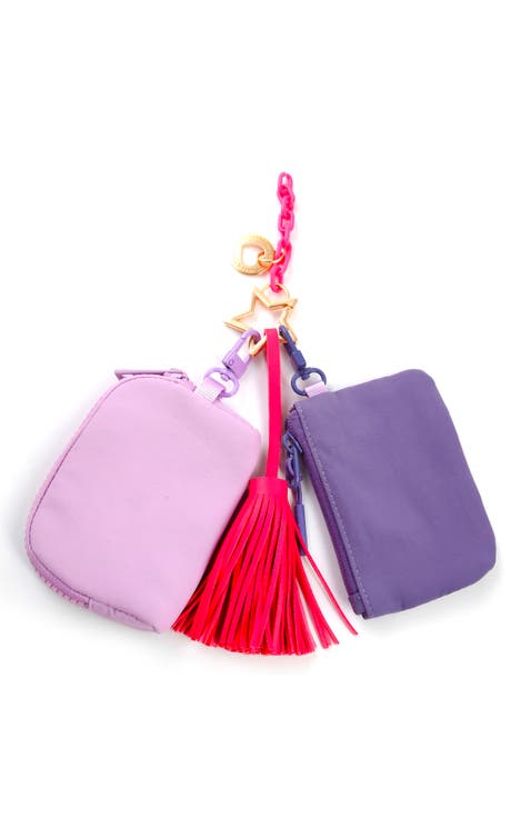 Bag Charm Set With Pouch Key Chain Decorative Accessory