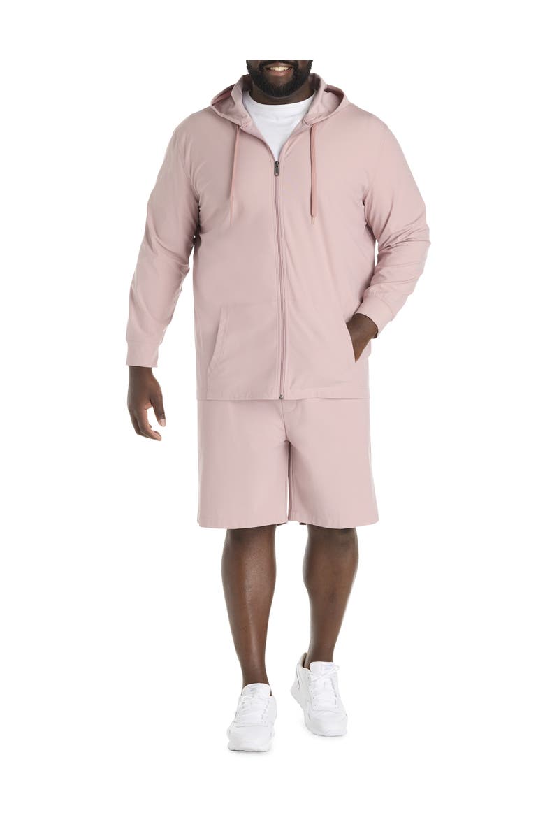 Society of One by DXL Big & Tall Commuter Full-Zip Hoodie, Alternate, color, Woodrose