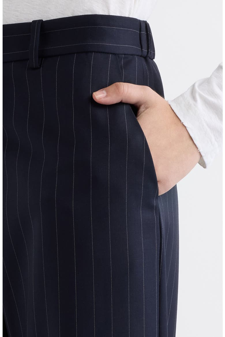 Pyxano Wide Leg Wool Pants, Alternate, color, NAVY BLUE