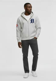 Champion Men's Champion Gray Detroit Tigers Reverse Weave Chenille Full-Zip Hoodie