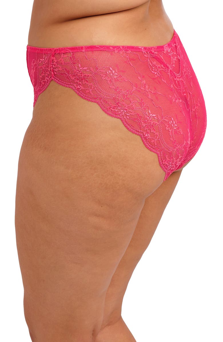 Elomi Darcie Brazilian Briefs, Alternate, color, Azalea