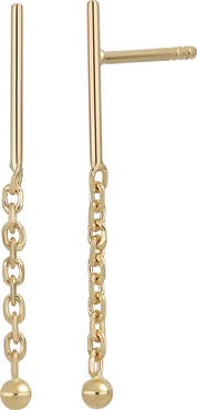 Bony Levy 14K Yellow Gold Linear Drop Earrings