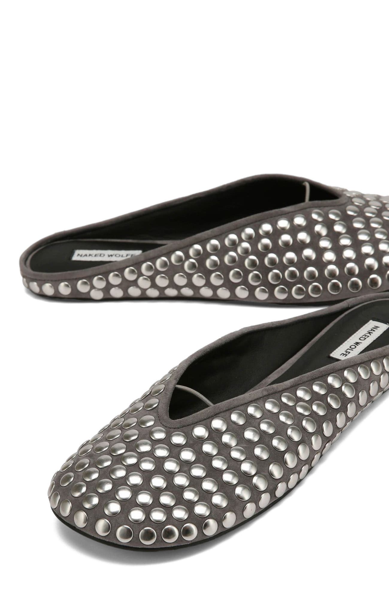 Pippa Grey Studded Suede, Alternate, color, Grey Studded Suede