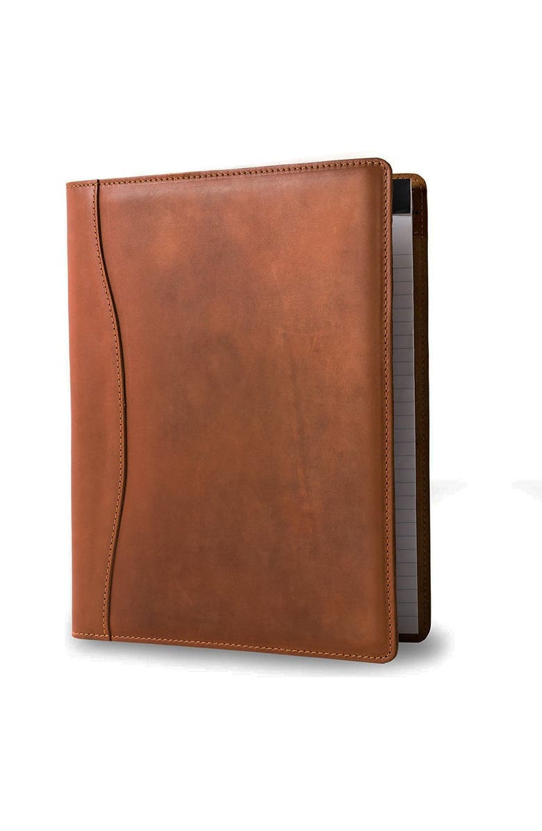 STEEL HORSE LEATHER Falit Leather Folio | Handmade Leather Padfolio, Alternate, color, Brown