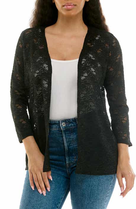 Nina Leonard Lace Cardigan