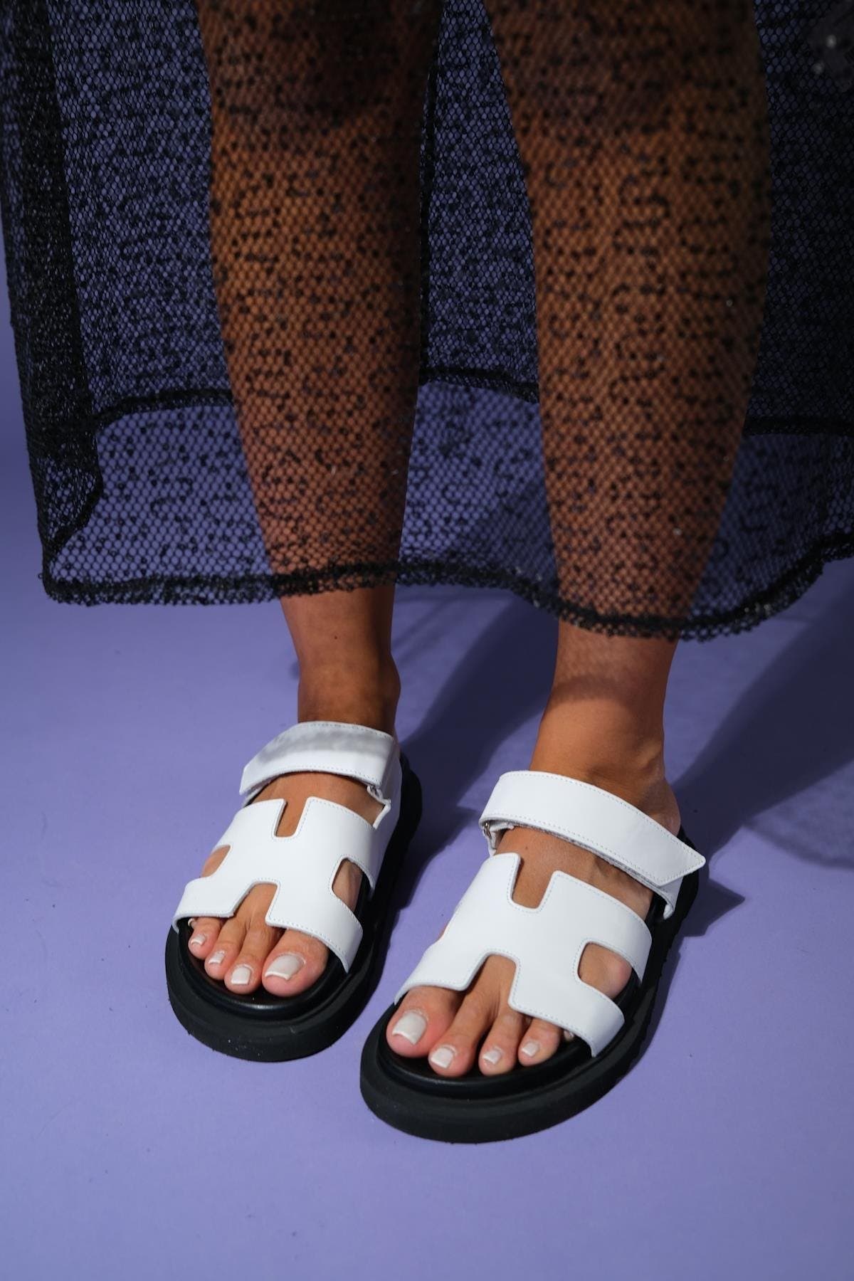 Forever & Always Shoes Morte Leather Slide Sandal, Alternate, color, 