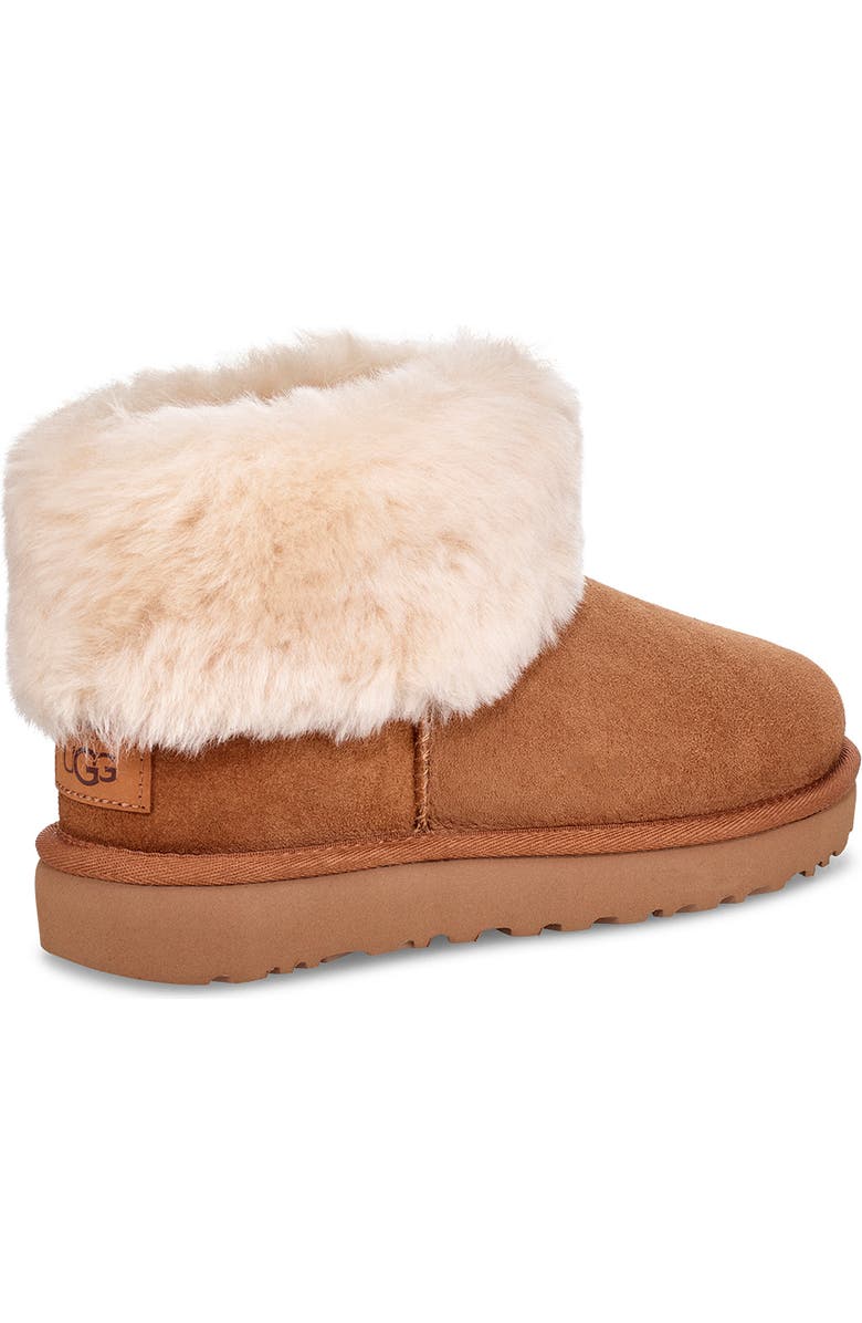 UGG<sup>®</sup> UGG Classic Mini Fluff Genuine Shearling Bootie, Alternate, color,