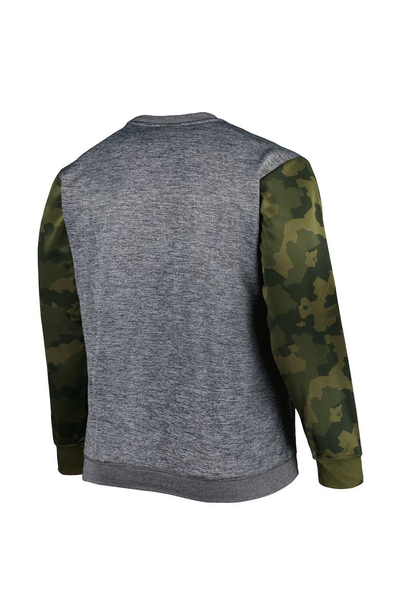 FANATICS Men's Fanatics Heather Charcoal Chicago Bulls Big & Tall Camo Stitched Sweatshirt, Alternate, color, Heather Charcoal