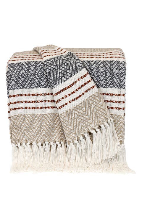 Kai Fringe Throw Blanket