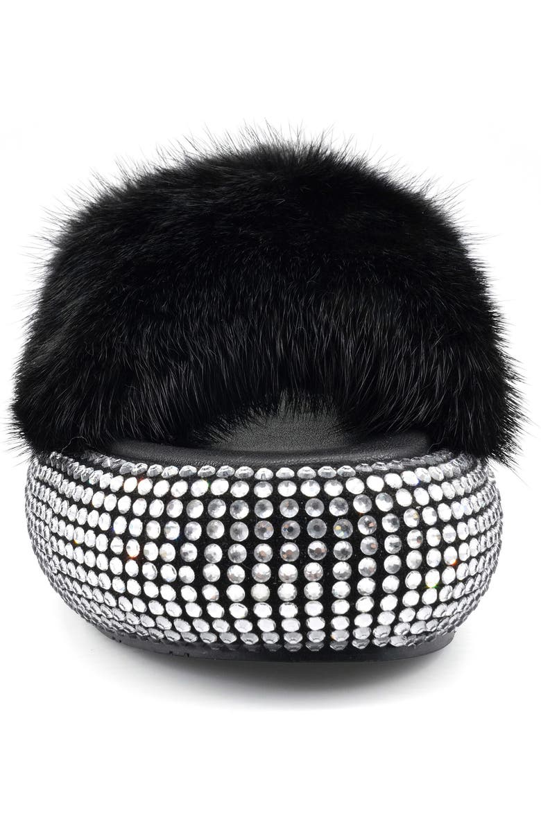 ZIGI Luxx Faux Fur Platform Sandal, Alternate, color,