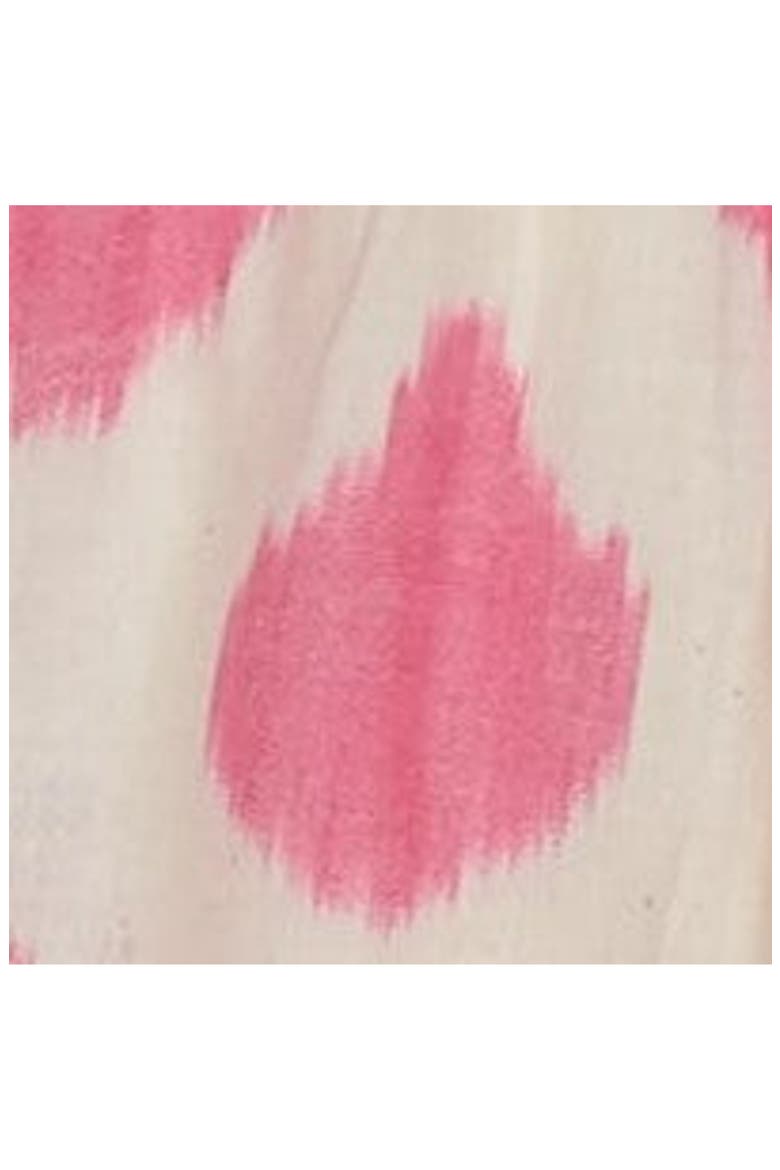 Giselle Women's Maxi Dress White Pink Ikat, Alternate, color, Pink