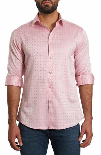 Jared Lang Trim Fit Dot Button-Up Shirt