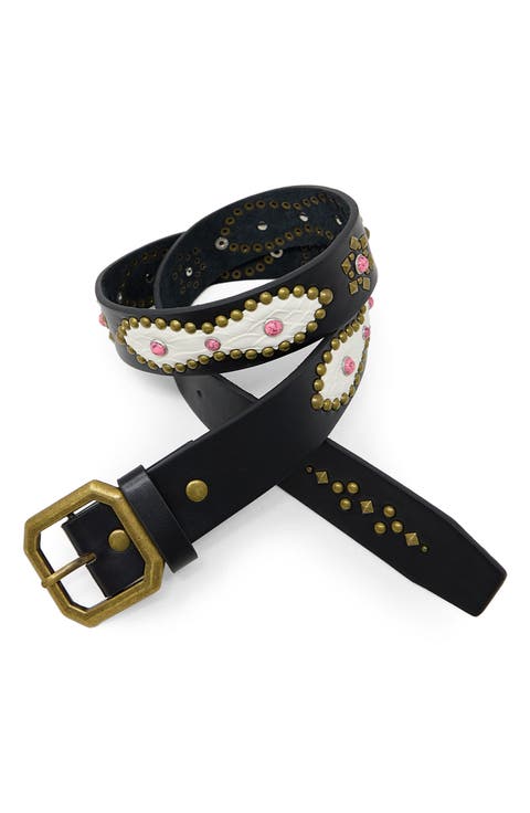 Mojave Leather Studded Belt