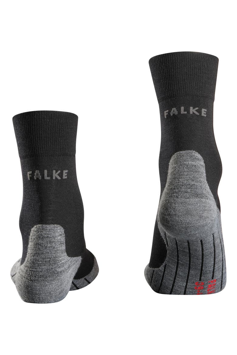 RU4 Endurance Wool Running Socks, Alternate, color, Black-Mix