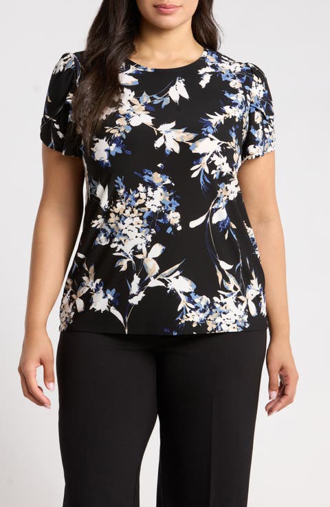 Floral Tulip Sleeve Top