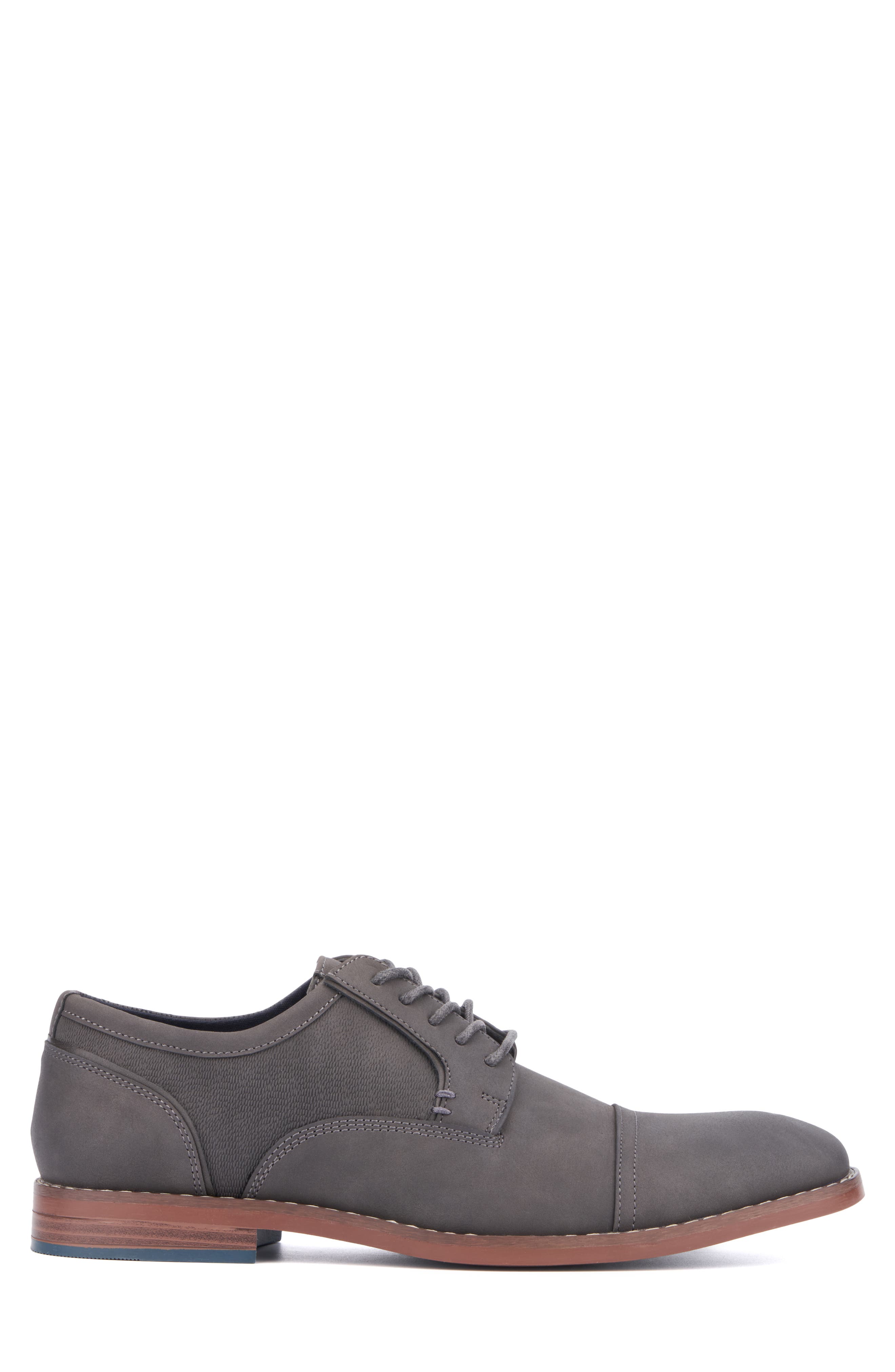 RESERVE FOOTWEAR Asher Cap Toe Derby, Alternate, color, Charcoal