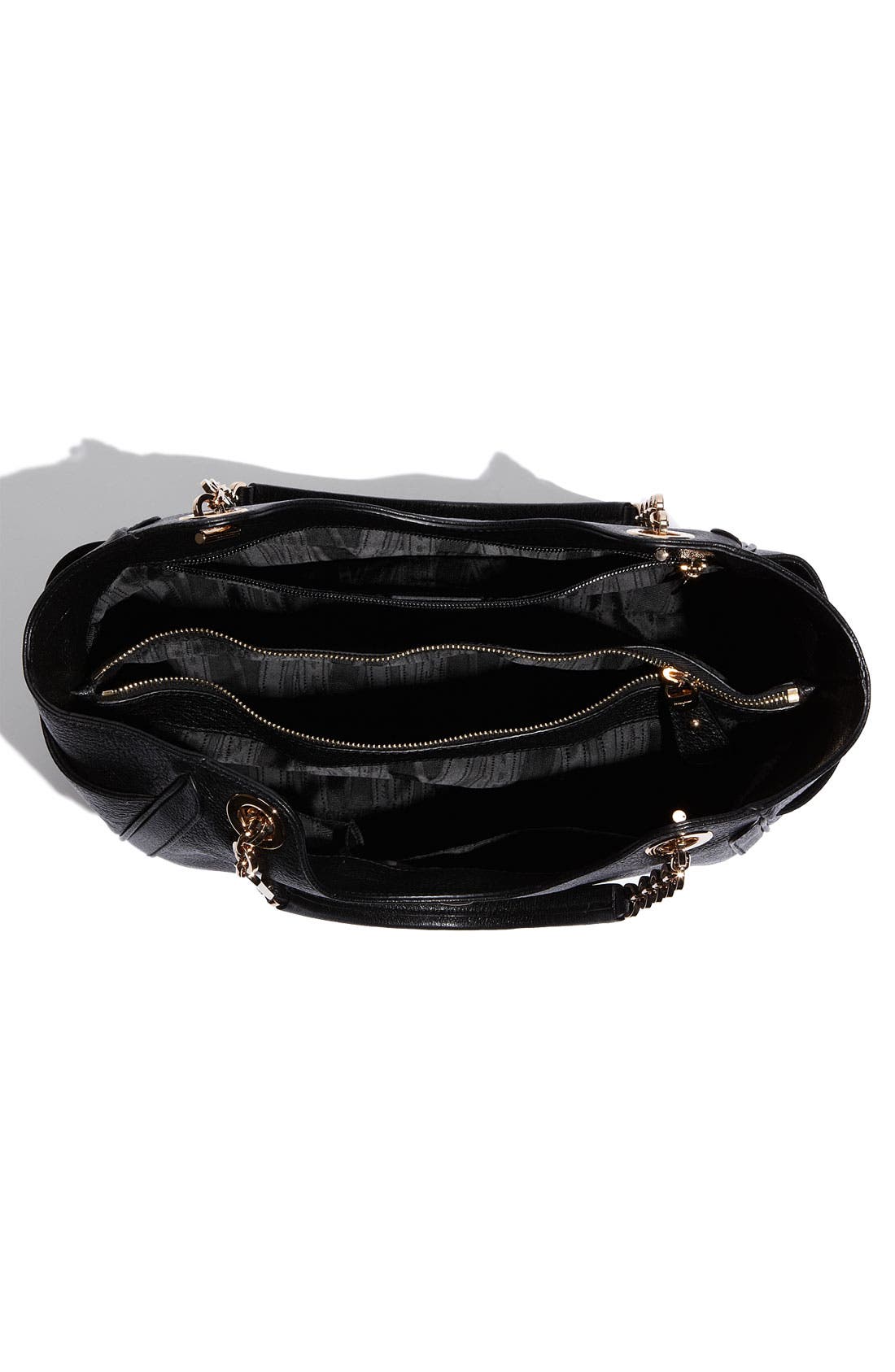 FERRAGAMO Salvatore Ferragamo 'Betulla Chain' Leather Shopper, Alternate, color, 