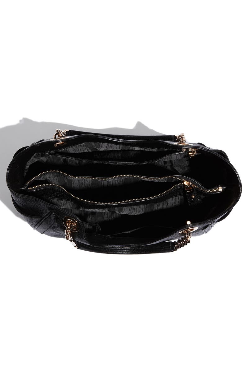 FERRAGAMO Salvatore Ferragamo 'Betulla Chain' Leather Shopper, Alternate, color,