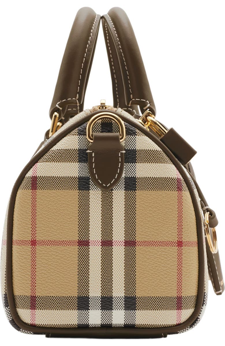 Burberry Mini Check Bowling Bag, Alternate, color,