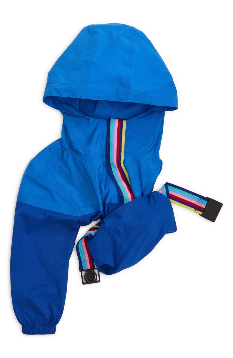 Magnetic Me Kids' Colorblock Magnetic Hooded Windbreaker, Alternate, color, Blue