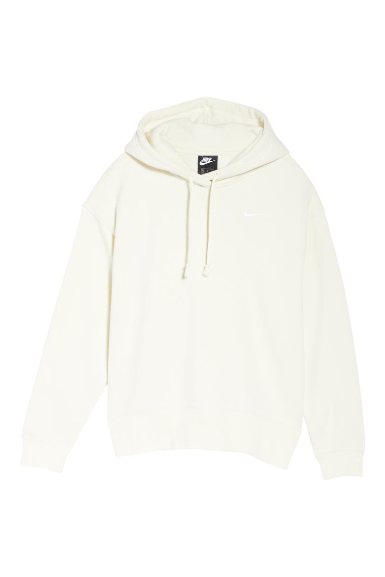 Sportswear Fleece Hoodie, Alternate, color, COCONUT MILK/ WHITE