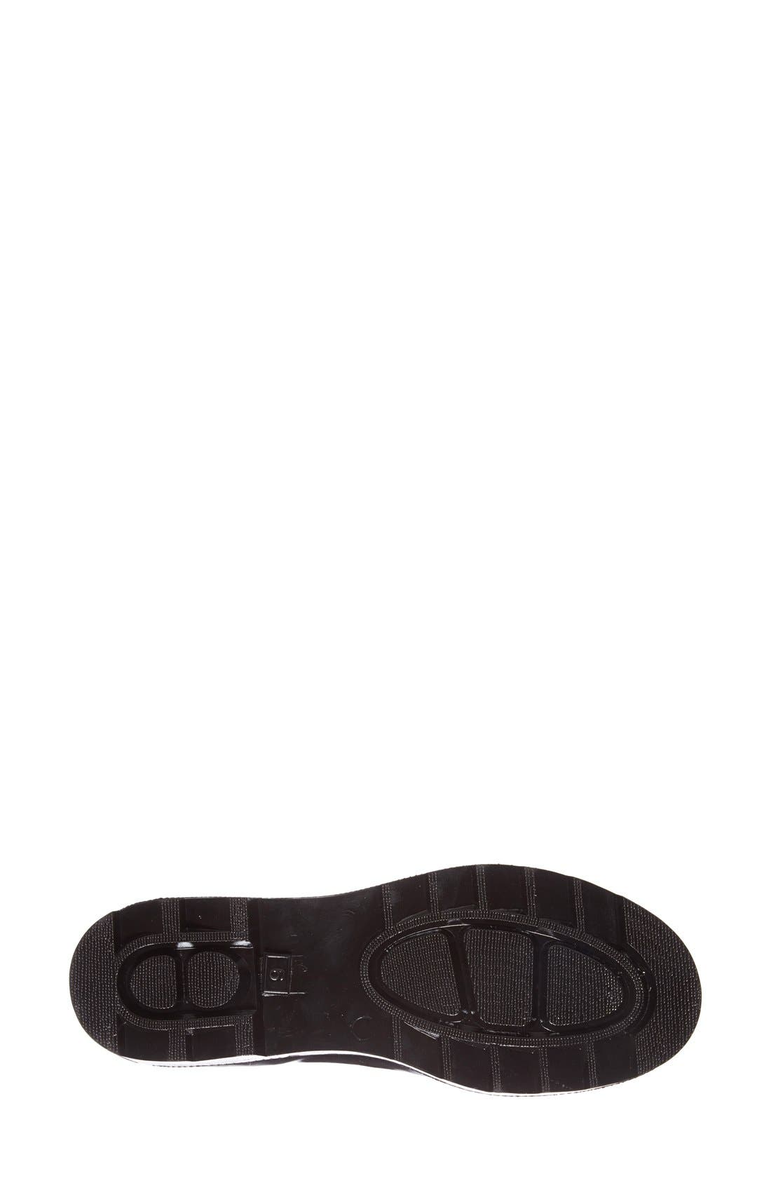'Top Solid' Rain Bootie, Alternate, color, BLACK