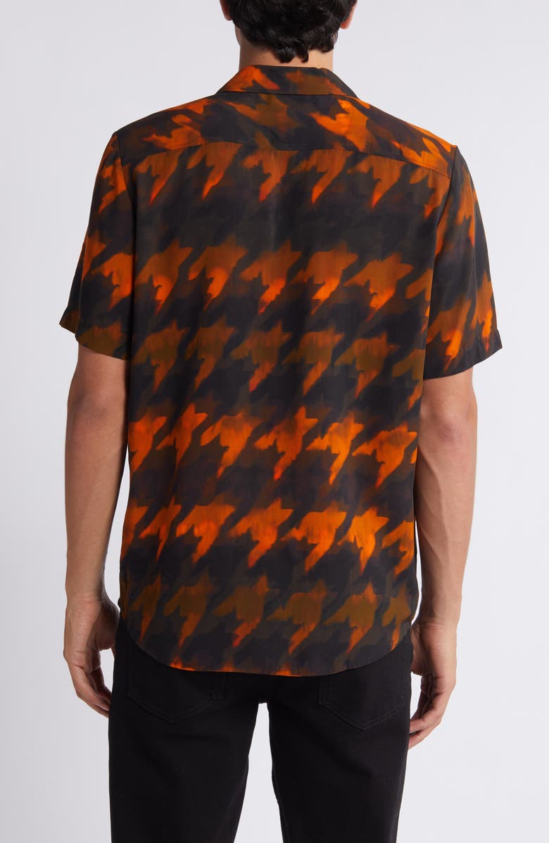 HUGO Ellino Camp Shirt, Alternate, color, Open Orange