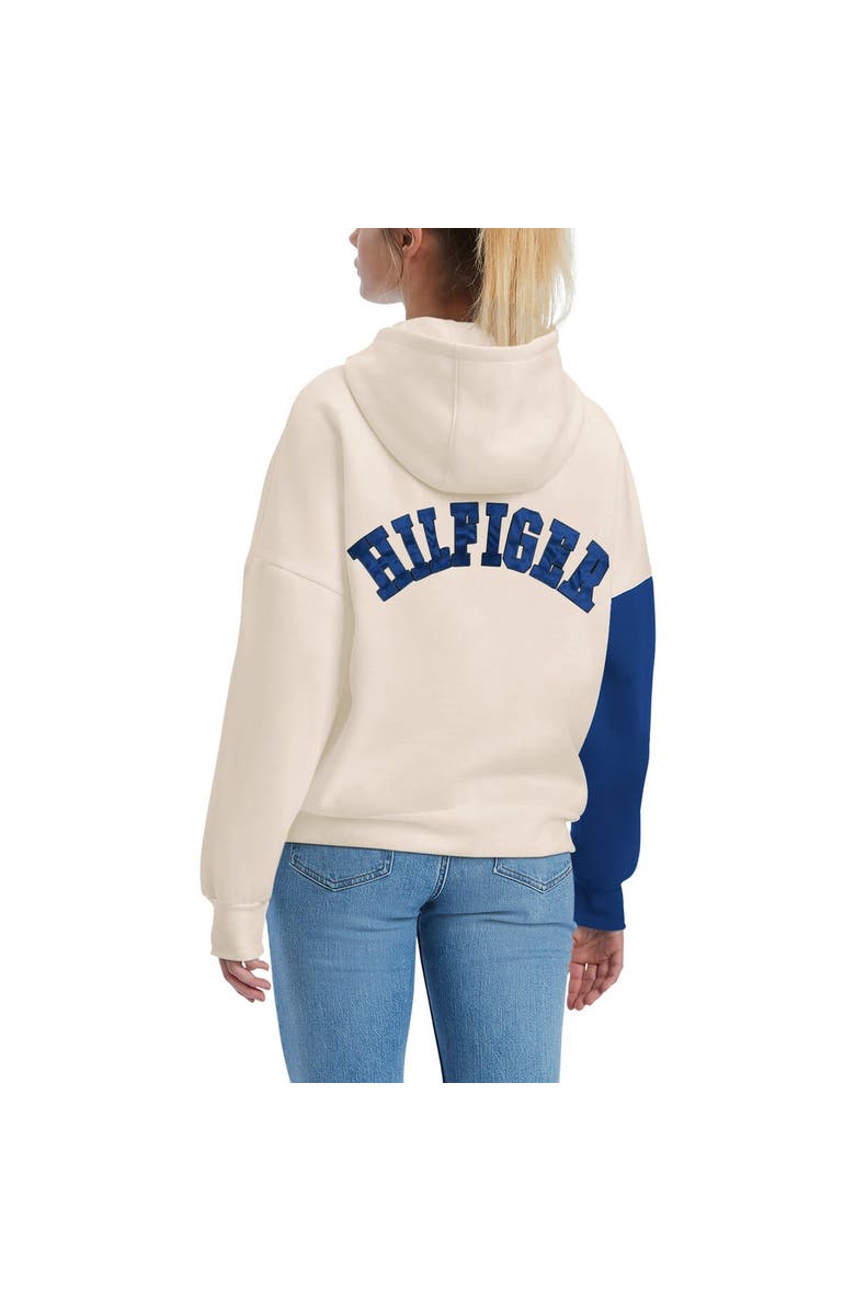 Tommy Hilfiger Women's Tommy Hilfiger Cream/Blue St. Louis Blues Harriet Pullover Hoodie, Alternate, color, 