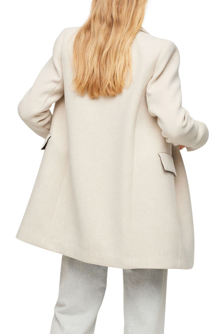 Double Breasted Coat, Alternate, color, LIGHT/ PASTEL GREY