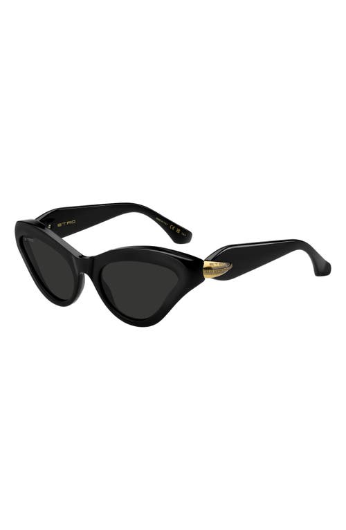 Etro 55mm Cat Eye Sunglasses In Black