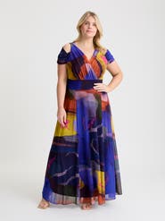Scarlett & Jo Jasmine Cold Shoulder Maxi Dress