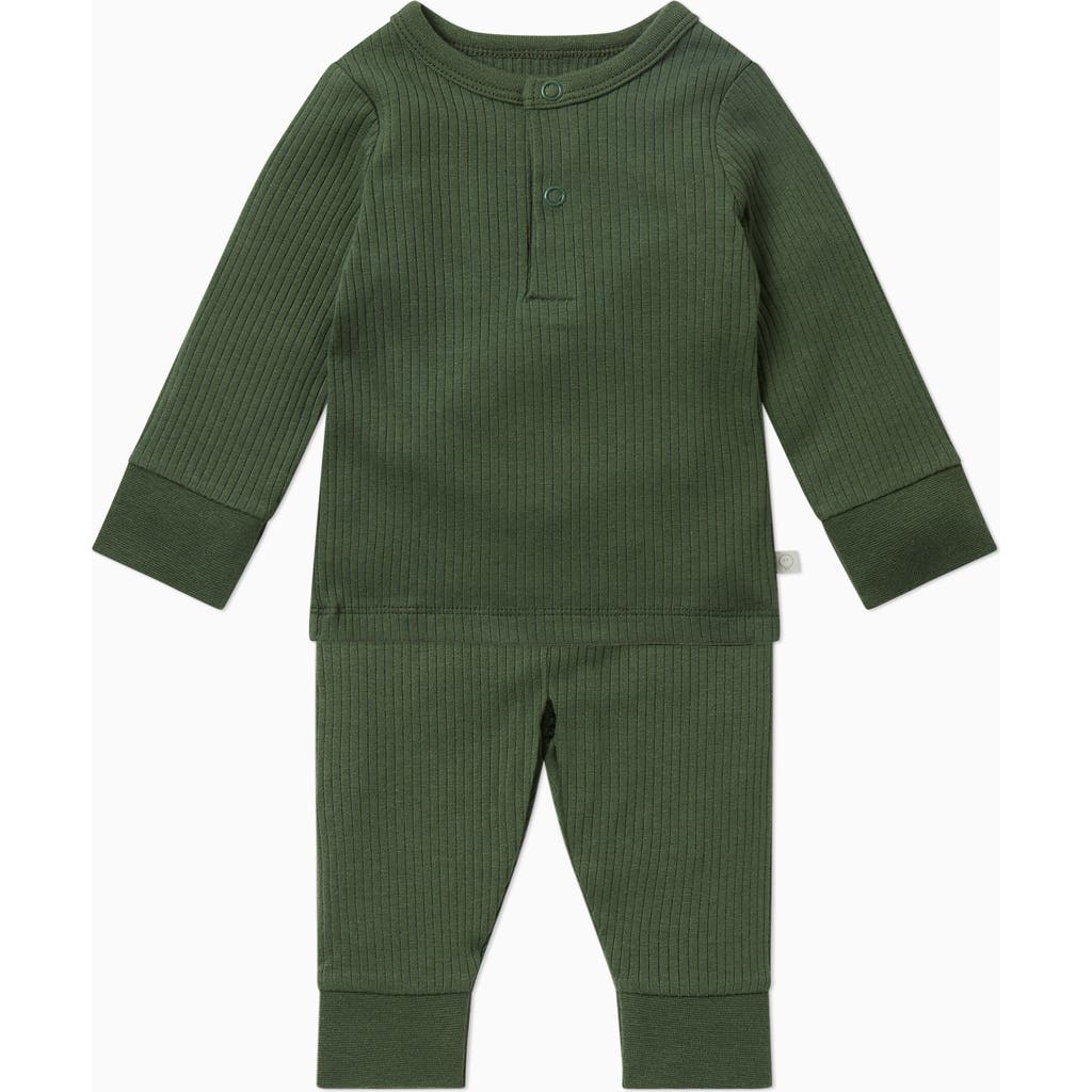 Mori Ribbed Pyjamas In Green