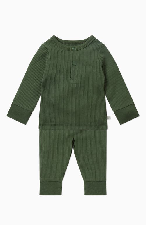 Mori Ribbed Pyjamas In Green
